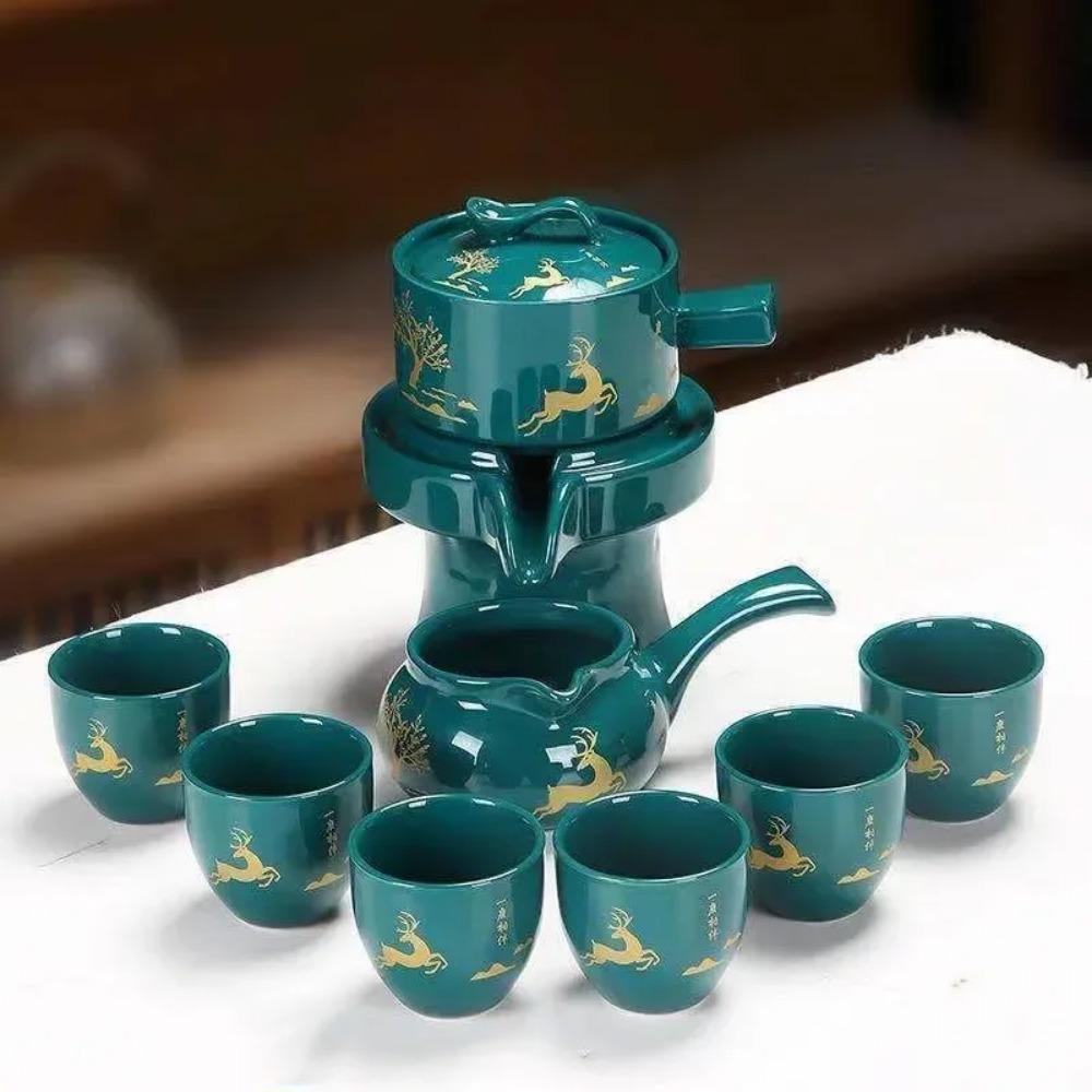 Набор из 8 предметов, полуавтоматический чайный сервиз, китайский керамический чайный сервиз из фиолетовой глины, чайная чашка, набор для заваривания чая в стиле кунг-фу
Набор из 8 предметов, полуавтоматический чайный сервиз, китайский керамический чайный сервиз из фиолетовой глины, чайная чашка, набор для заваривания чая в стиле кунг-фу