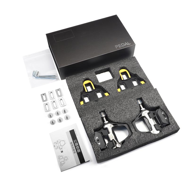 LFZ cycling bicycle pedal self-lock road bike pedals 3 bearing ultralight Titaniun axle Carbon body clipless SPD cleats R900 LFZ-R900
LFZ cycling bicycle pedal self-lock road bike pedals 3 bearing ultralight Titaniun axle Carbon body clipless SPD cleats R900 LFZ-R900