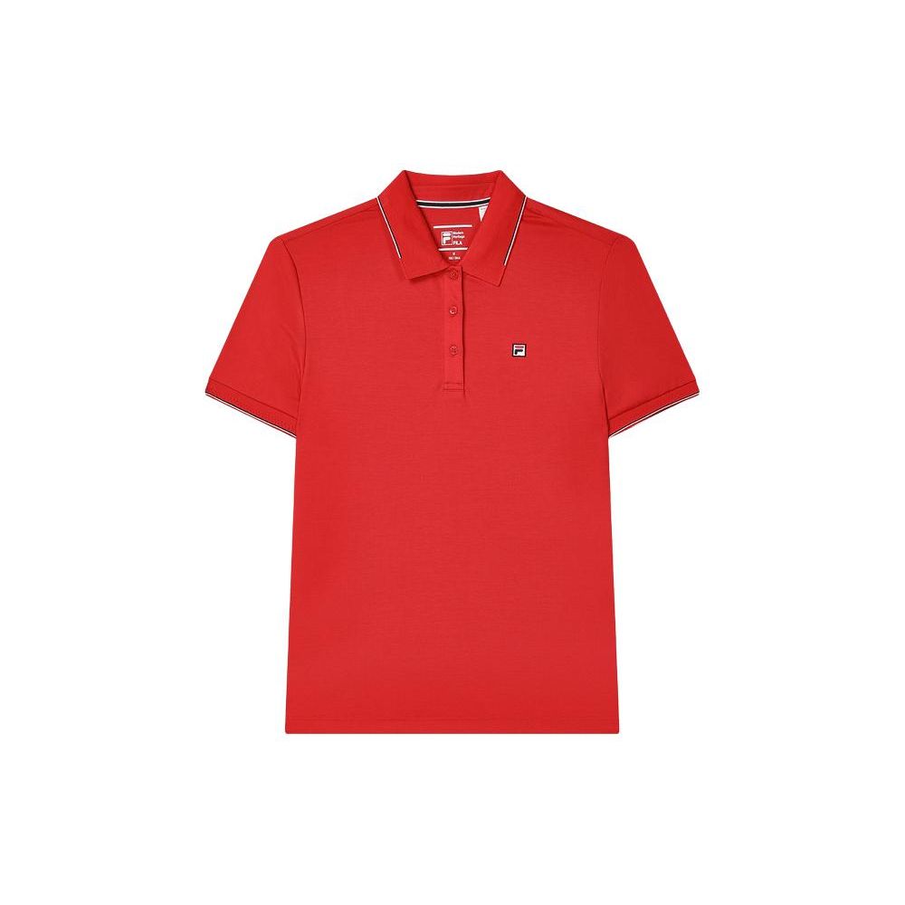 FILA Heritage Series Solid Color Breathable Casual Knit Polo Shirt Women Polo Shirts Legendary-Red F11W421106F-RD S
FILA Heritage Series Solid Color Breathable Casual Knit Polo Shirt Women Polo Shirts Legendary-Red F11W421106F-RD S