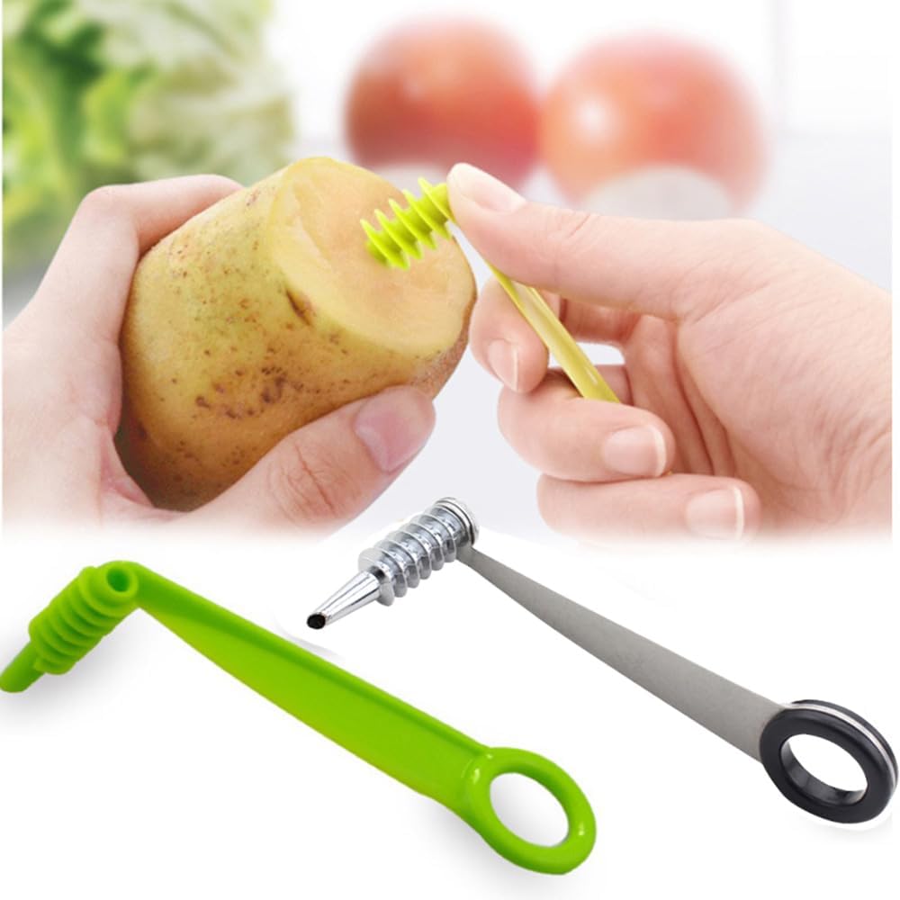 Spiral Vegetable Cutter+ Plastic Green Cutter – Easy for Potatoes, Carrots, Cucumbers, Zucchini – Kit United States
Spiral Vegetable Cutter+ Plastic Green Cutter – Easy for Potatoes, Carrots, Cucumbers, Zucchini – Kit United States