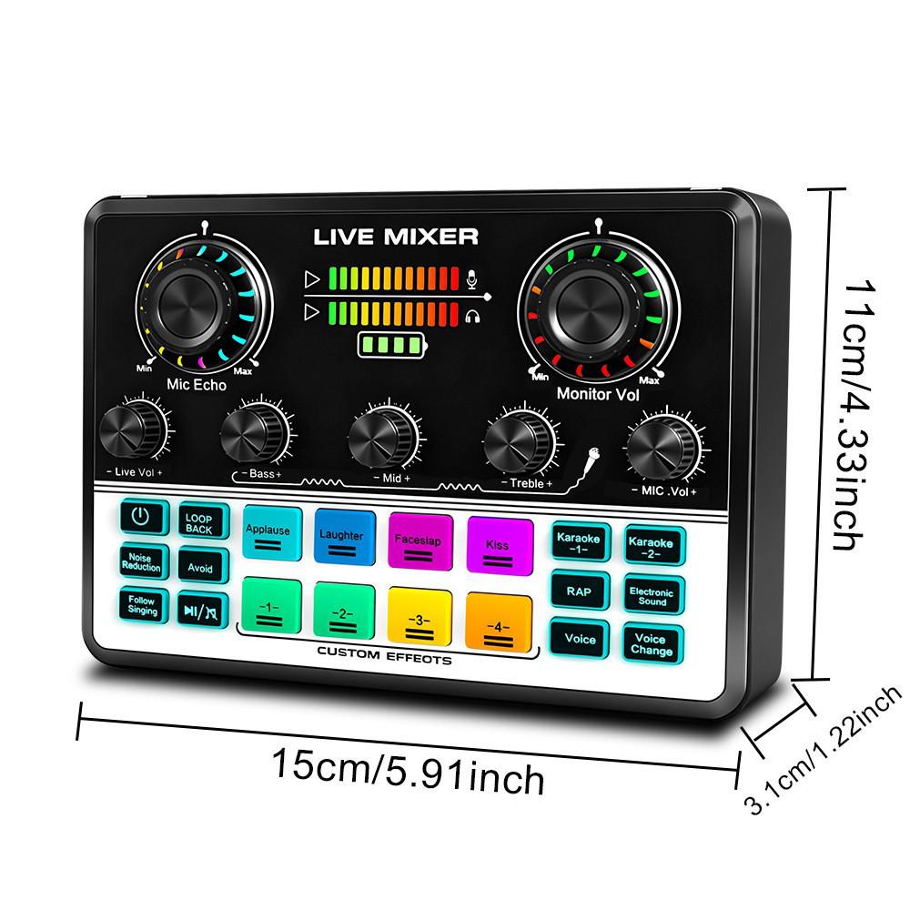 1200mAh Mobile Sound Card & Boom Arm Podcast Mic Set with Custom Sound Effects
1200mAh Mobile Sound Card & Boom Arm Podcast Mic Set with Custom Sound Effects