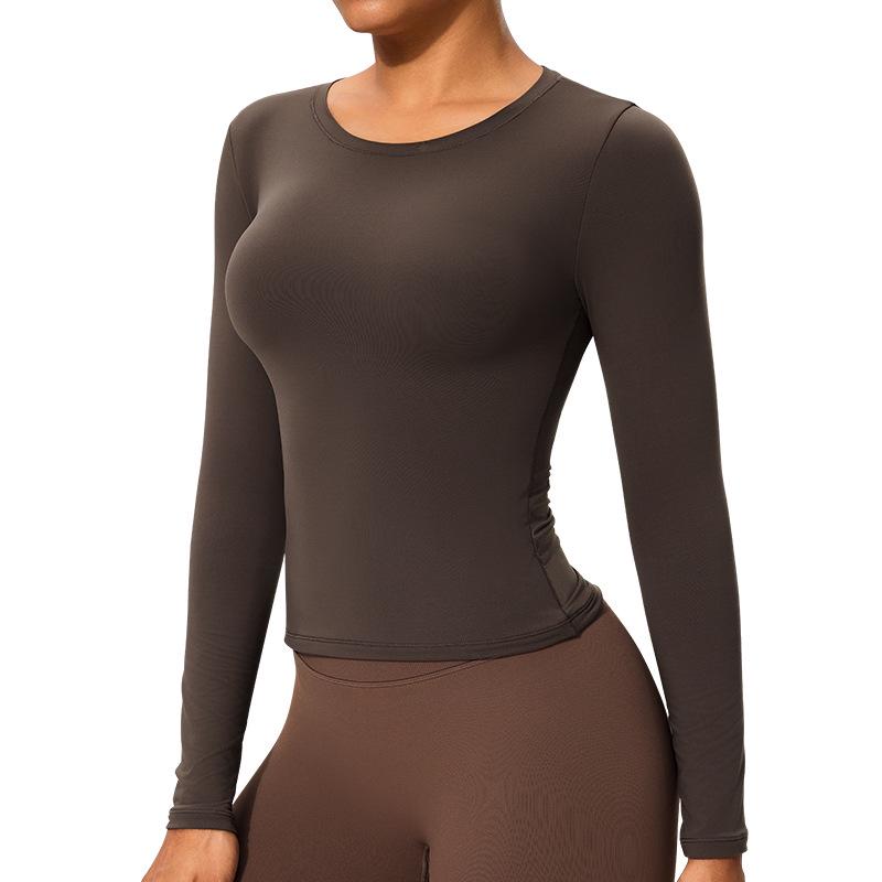 Осенне-зимняя футболка с длинным рукавом облегающего кроя для йоги и бега Small шоколадный
Осенне-зимняя футболка с длинным рукавом облегающего кроя для йоги и бега Small шоколадный