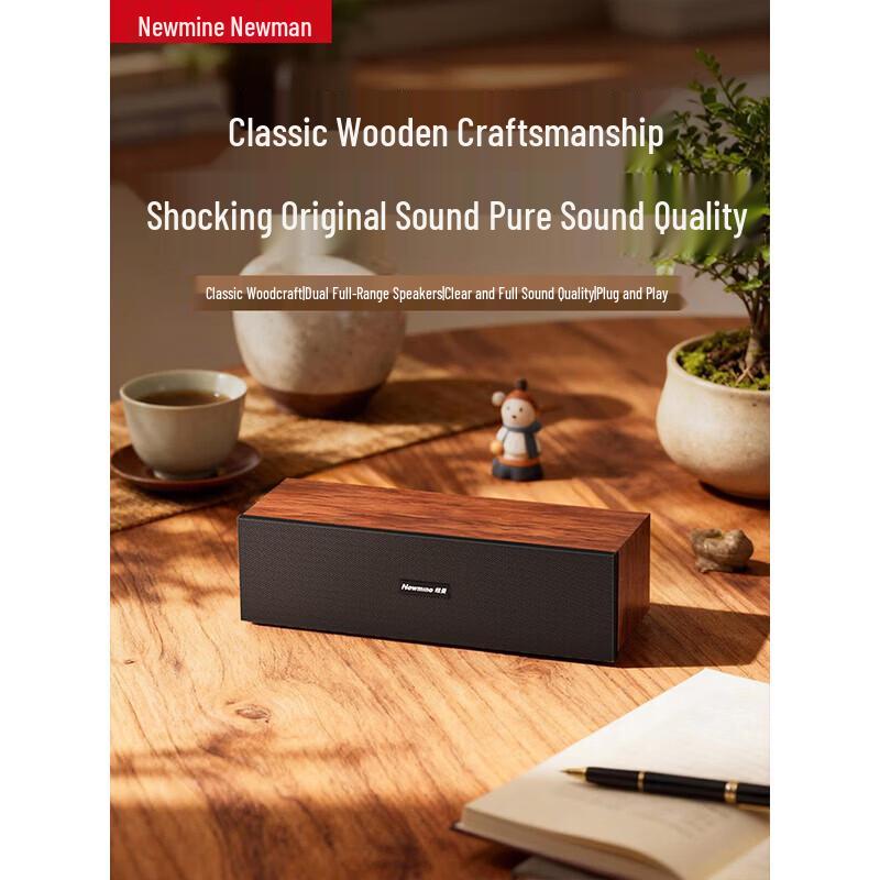 Newmine BT550 Wired Wooden Computer Speaker CN plug (adapter included)
Newmine BT550 Wired Wooden Computer Speaker CN plug (adapter included)