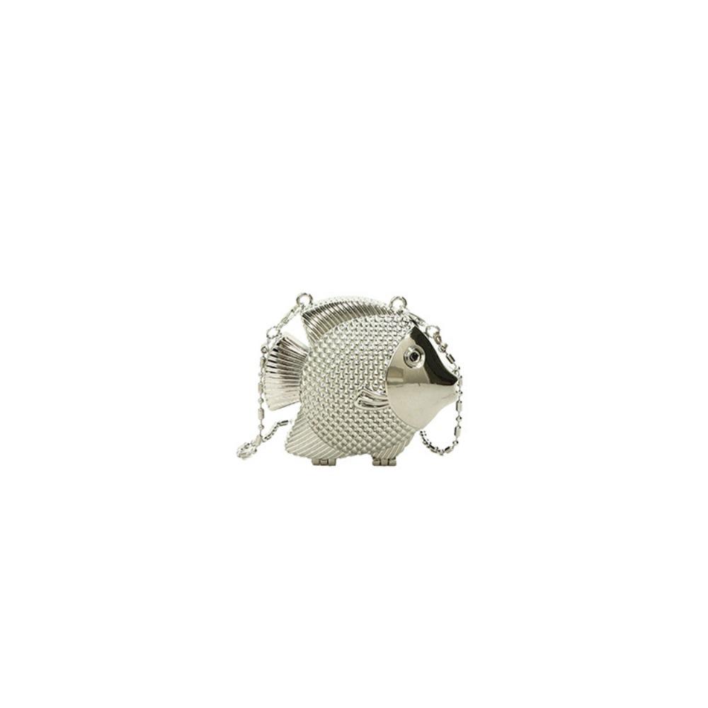 Cute mini metal fish women lipstick earphone bag spring new cartoon shoulder messenger bag срібний
Cute mini metal fish women lipstick earphone bag spring new cartoon shoulder messenger bag срібний
