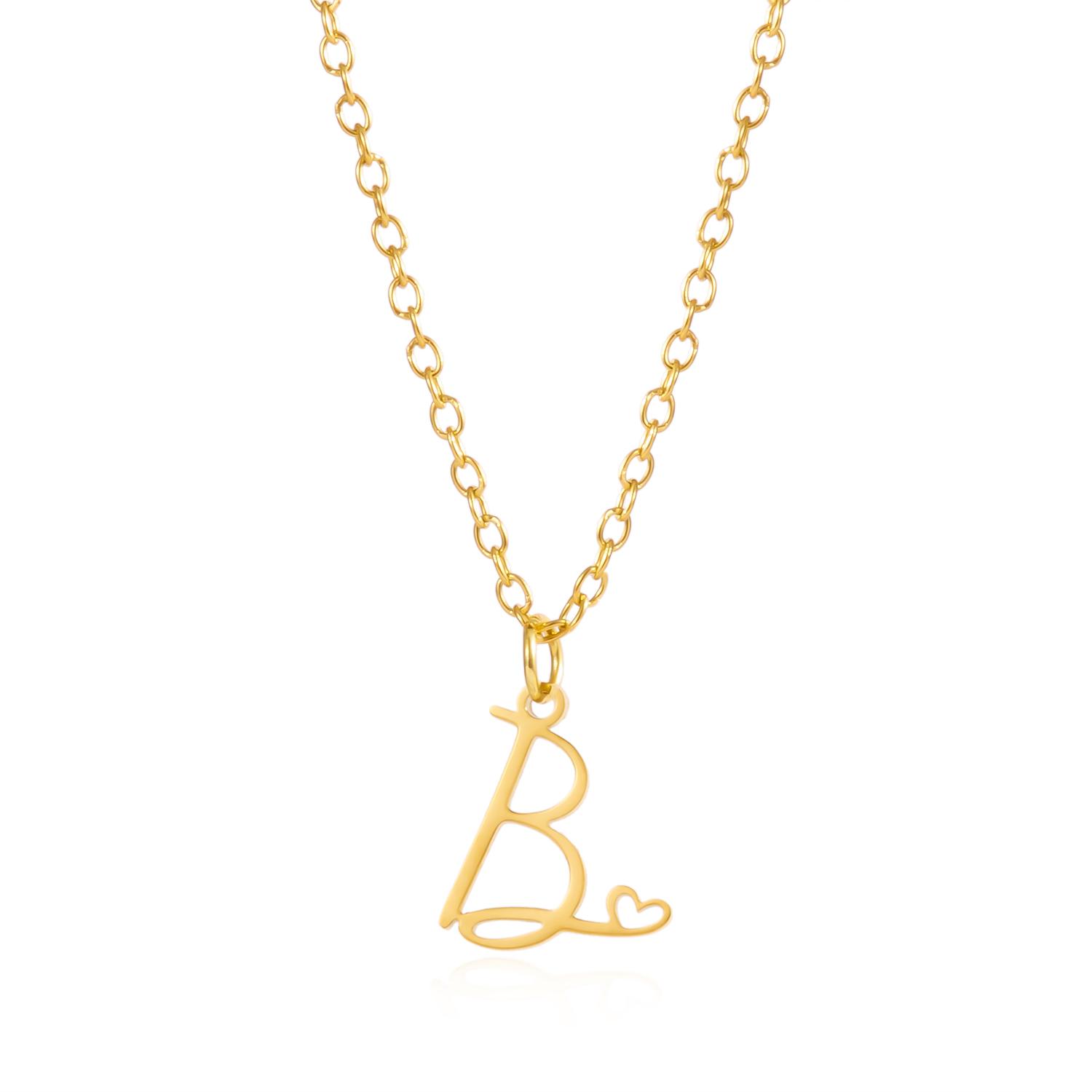 Stainless Steel A-Z Alphabet Pendant Necklace for Women 26 Initial Letter Heart Charm Clavicle Chain Party Jewelry Birthday Gift
Stainless Steel A-Z Alphabet Pendant Necklace for Women 26 Initial Letter Heart Charm Clavicle Chain Party Jewelry Birthday Gift