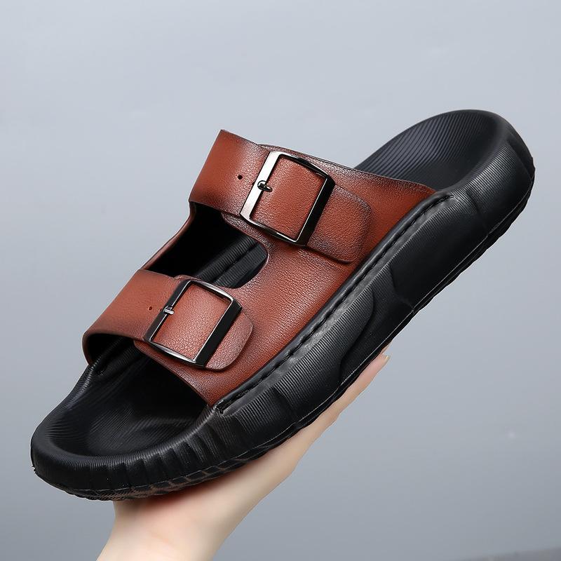 The first layer of cowhide slippers men s 2025 summer sandals men s thick-soled outer wear beach fishing two-word slippers 38
The first layer of cowhide slippers men s 2025 summer sandals men s thick-soled outer wear beach fishing two-word slippers 38