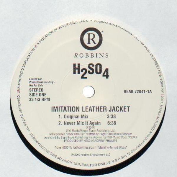12inch Record H2SO4 Imitation Leather Jacket 76869720411 ROBBINS 2000 US Dance Electronica Used
12inch Record H2SO4 Imitation Leather Jacket 76869720411 ROBBINS 2000 US Dance Electronica Used