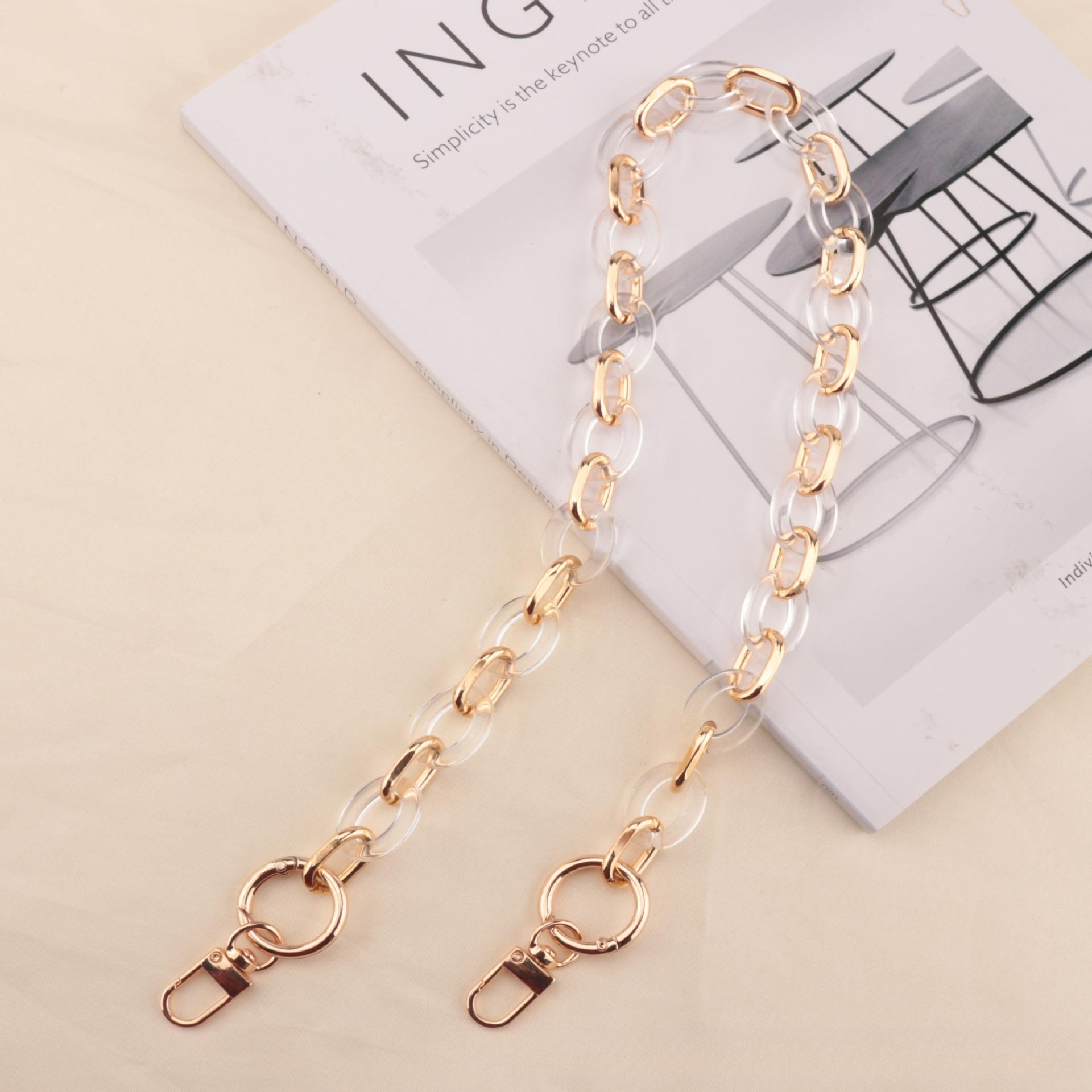 New Acrylic Bag Chain Niche Versatile Foreign Style Messenger Bag Fashionable Retro Transformation Replacement Bag Chain 40CM
New Acrylic Bag Chain Niche Versatile Foreign Style Messenger Bag Fashionable Retro Transformation Replacement Bag Chain 40CM