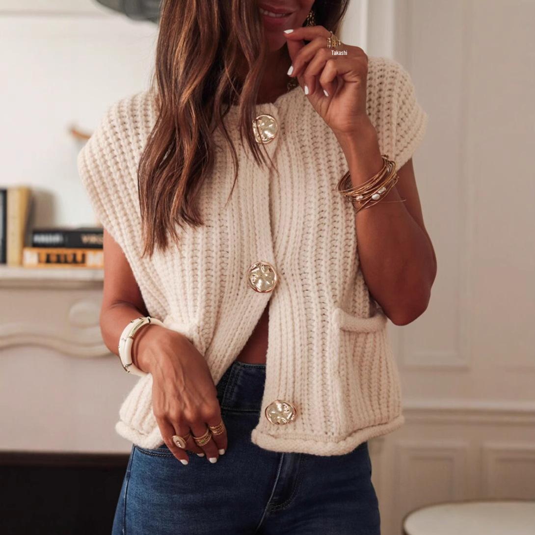 Women s European and American Style Sleeveless Chunky Knit Vest - Autumn Loose Casual Waistcoat Sweater Small
Women s European and American Style Sleeveless Chunky Knit Vest - Autumn Loose Casual Waistcoat Sweater Small