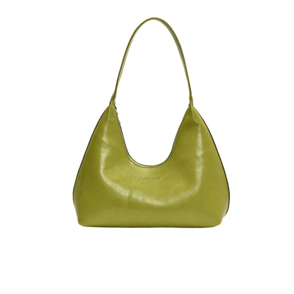 Женская сумка-хобо однотонная, водоотталкивающая, из ПУ кожи, на плечо, роскошная сумка под мышкой, подарок зелёный