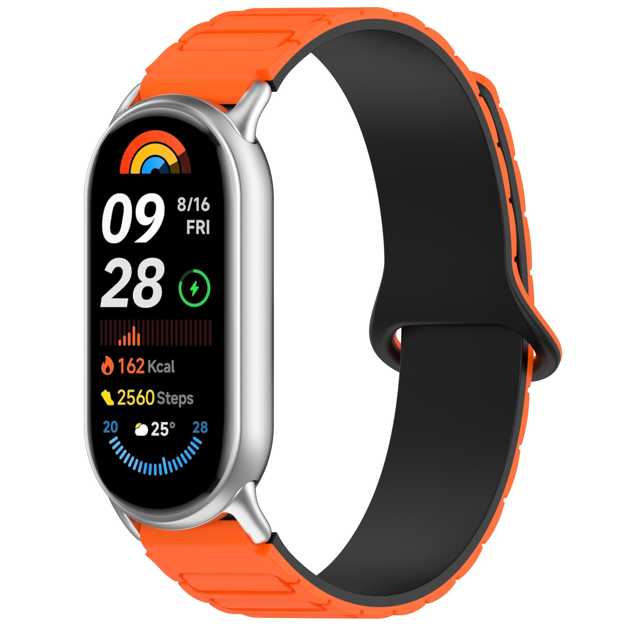 Magnetic Silicone Strap for Xiaomi Smart Band 9 NFC/9/8 NFC/8 Replacement Wristband with Connectors White+Blue
Magnetic Silicone Strap for Xiaomi Smart Band 9 NFC/9/8 NFC/8 Replacement Wristband with Connectors White+Blue