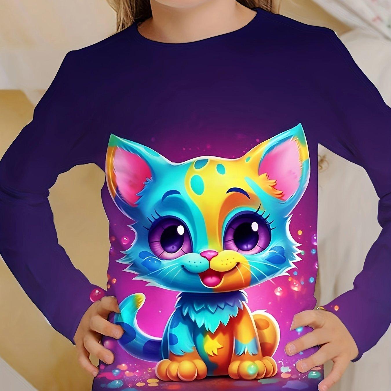 Детская футболка с длинным рукавом и круглым вырезом с 3D-принтом для девочек, модные топы для детей 4-14 лет 160
Детская футболка с длинным рукавом и круглым вырезом с 3D-принтом для девочек, модные топы для детей 4-14 лет 160