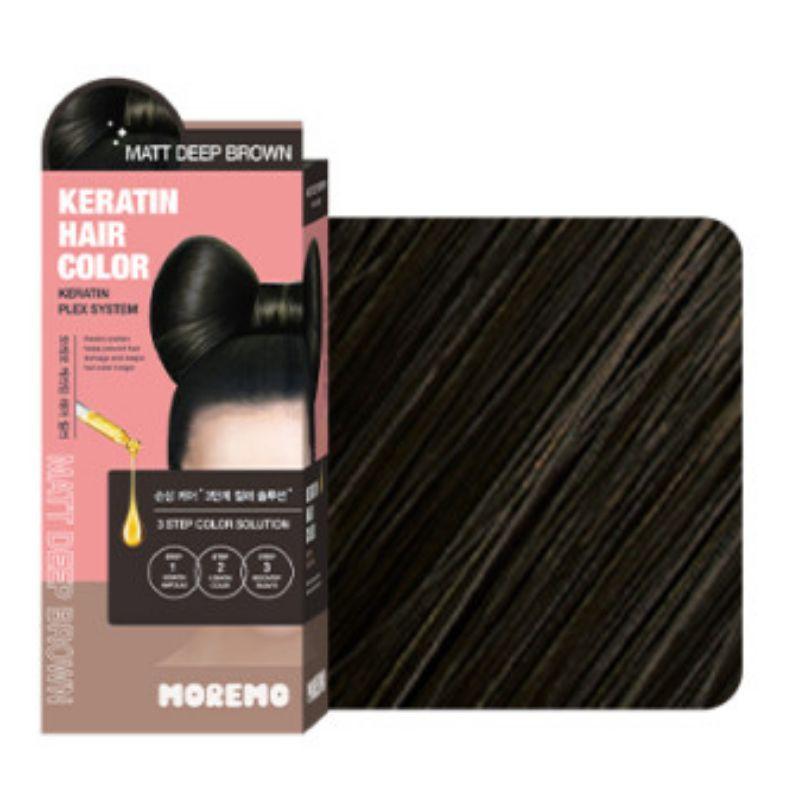 moremo Keratin Hair Color Self Dye Kit Matte Deep Brown Double Set Low Damage & Nourishing 120g x 2
moremo Keratin Hair Color Self Dye Kit Matte Deep Brown Double Set Low Damage & Nourishing 120g x 2