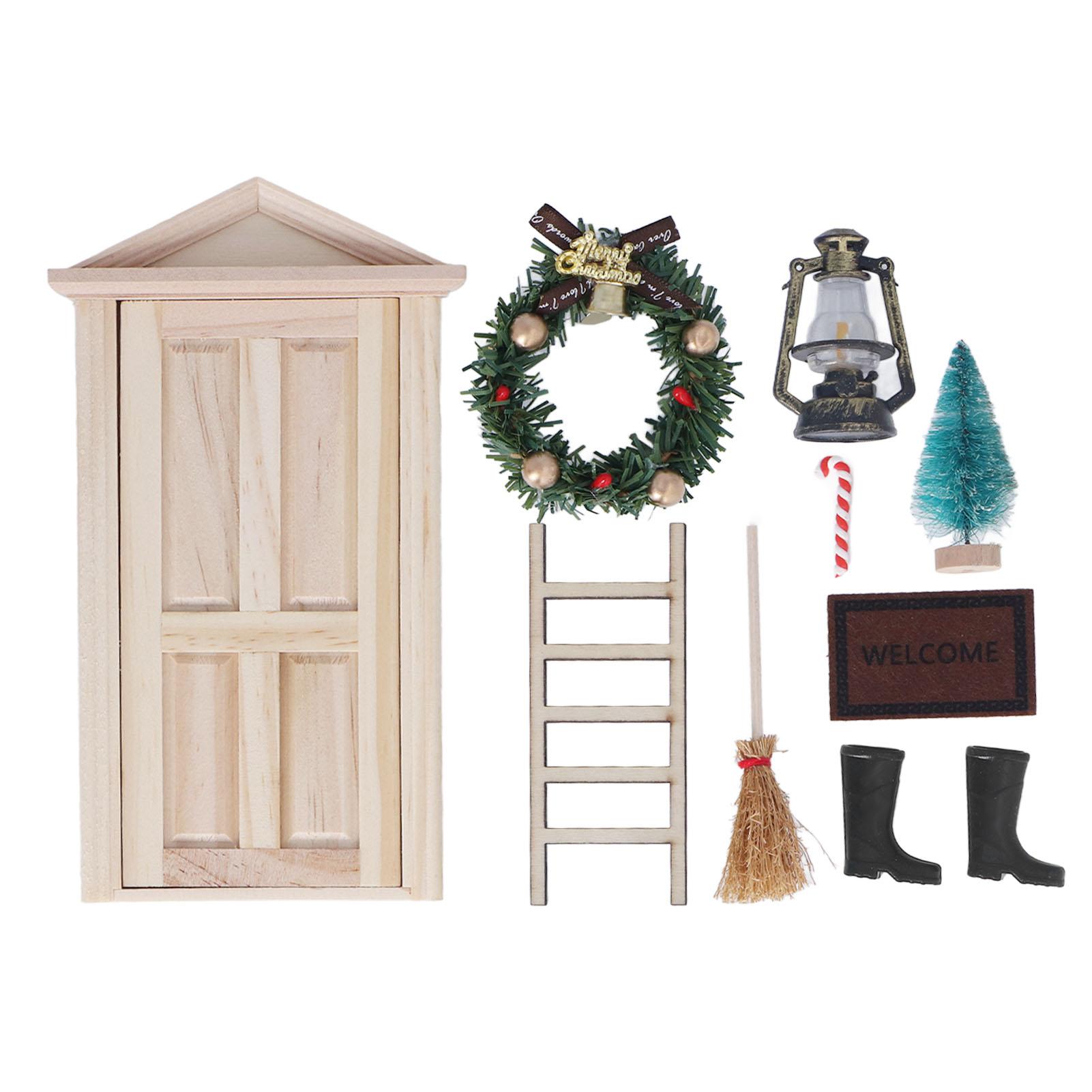 Mini Christmas Tree Door Kit Basswood Broom Ladder Cane Oil Lamp Carpet Miniature Dollhouse
Mini Christmas Tree Door Kit Basswood Broom Ladder Cane Oil Lamp Carpet Miniature Dollhouse