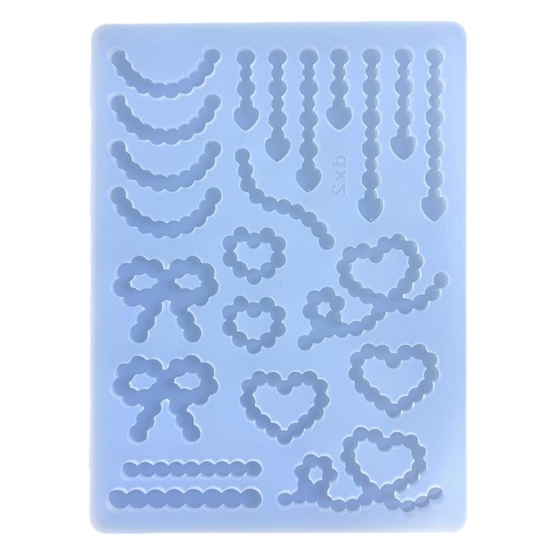 Decoratieve Ornament Mold Geometry Filler Pearl Chain Heart Silicone Mold Keychain Pendant Ornament Mold for Craft
Decoratieve Ornament Mold Geometry Filler Pearl Chain Heart Silicone Mold Keychain Pendant Ornament Mold for Craft