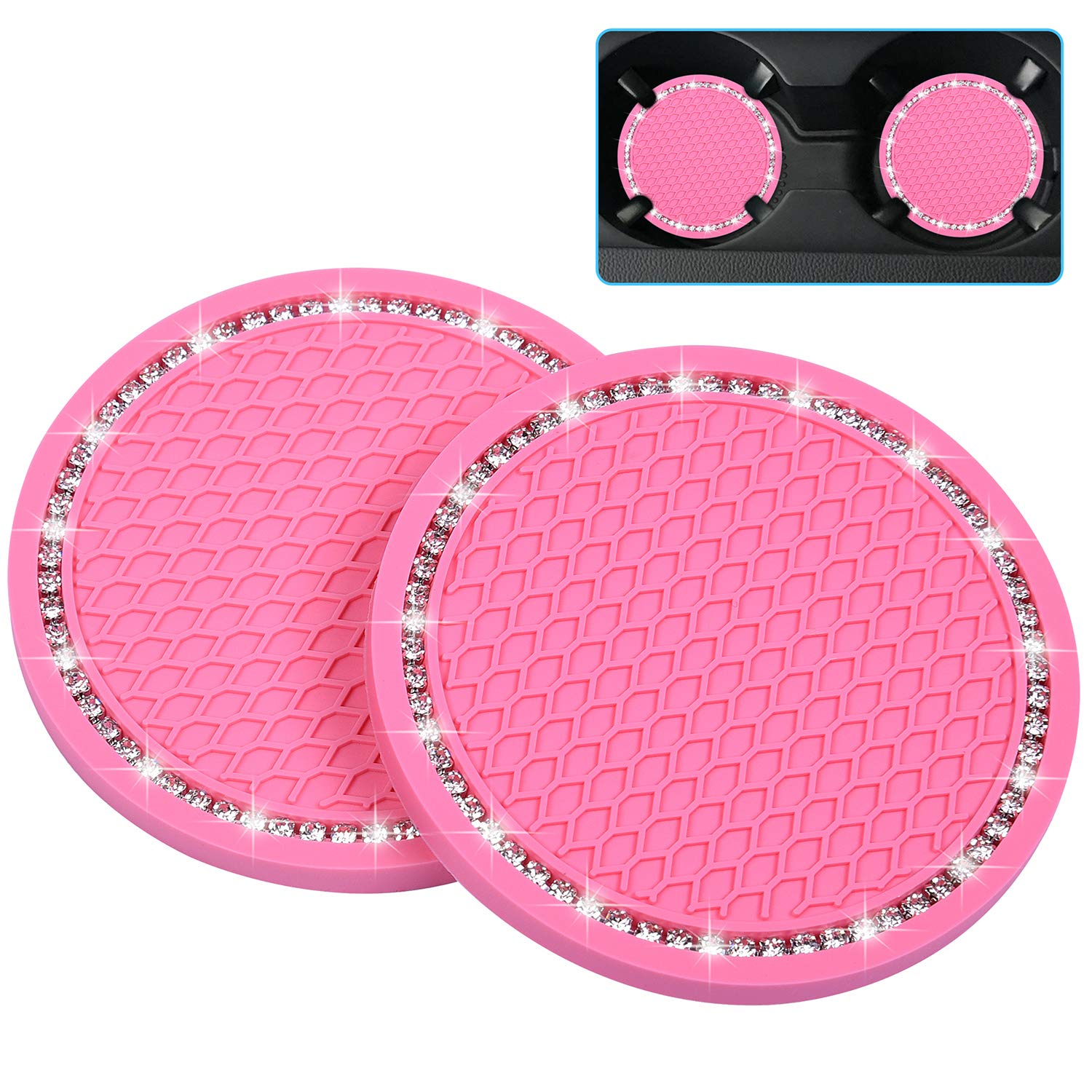 Wisdompro Car Non-Slip Coaster Bling Car Drink Holder Mat Vinyl Anti-Slip Vibration Proof Round Diameter 70mm Pack of 2 Pink 70mm розовый
Wisdompro Car Non-Slip Coaster Bling Car Drink Holder Mat Vinyl Anti-Slip Vibration Proof Round Diameter 70mm Pack of 2 Pink 70mm розовый