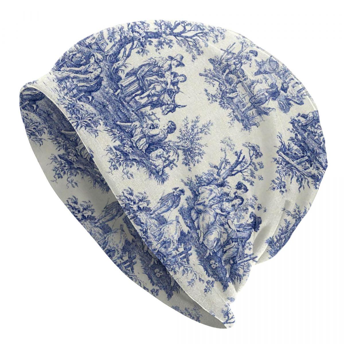 French Navy Blue Toile De Jouy Motif Pattern Skullies Beanies Caps Unisex Winter Warm Knitted Hat Bonnet Hats Outdoor Ski Cap
French Navy Blue Toile De Jouy Motif Pattern Skullies Beanies Caps Unisex Winter Warm Knitted Hat Bonnet Hats Outdoor Ski Cap