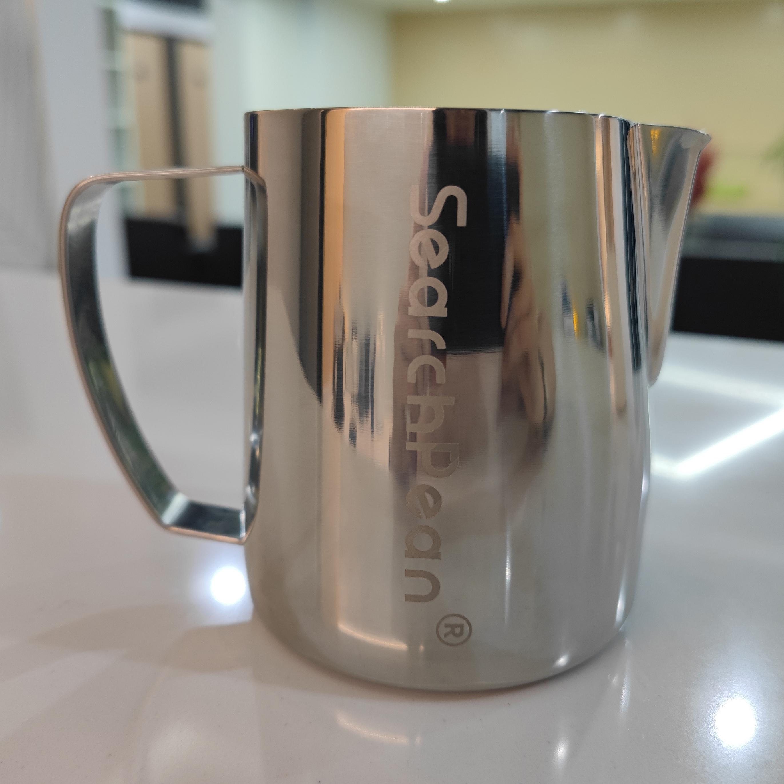 SearchPean 600 мл/700 мл Питчер для вспенивания молока, Паровой из нержавеющей стали для кофе Капучино Латте Арт Бариста Мужчина Женщина Подарок
SearchPean 600 мл/700 мл Питчер для вспенивания молока, Паровой из нержавеющей стали для кофе Капучино Латте Арт Бариста Мужчина Женщина Подарок