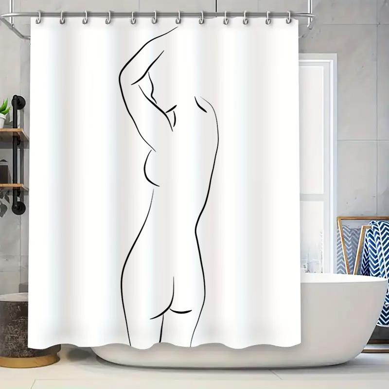 Abstract Human Figure Shower Curtain Minimalist Body Art Bathroom Decor Modern Washroom Curtain Liner Waterproof Home Textile W60H190(CM)-1 Pcs
Abstract Human Figure Shower Curtain Minimalist Body Art Bathroom Decor Modern Washroom Curtain Liner Waterproof Home Textile W60H190(CM)-1 Pcs