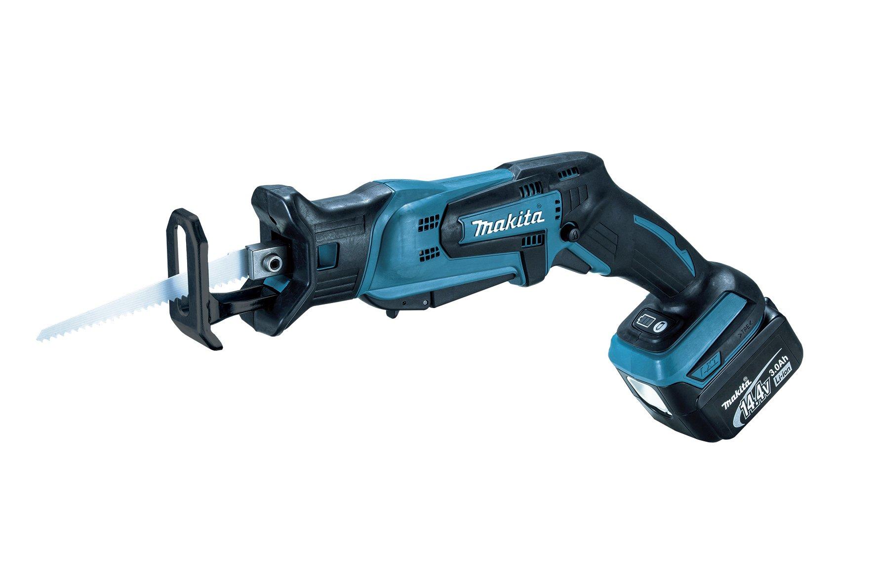 Makita reciprocating saw rechargeable JR144DRF 3Ah case included 14.4V battery, charger, синій
Makita reciprocating saw rechargeable JR144DRF 3Ah case included 14.4V battery, charger, синій