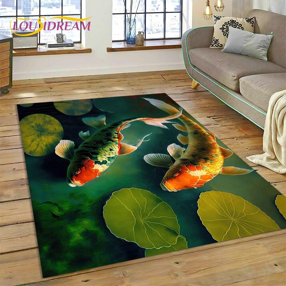 Naturalize Koi Carp Yin Yang Fish Cartoon Carpet Килимок для дому Вітальня Спальня Диван Придверний килимок Декор, дитячий килимок Нековзкий килимок 100x120cm
Naturalize Koi Carp Yin Yang Fish Cartoon Carpet Килимок для дому Вітальня Спальня Диван Придверний килимок Декор, дитячий килимок Нековзкий килимок 100x120cm
