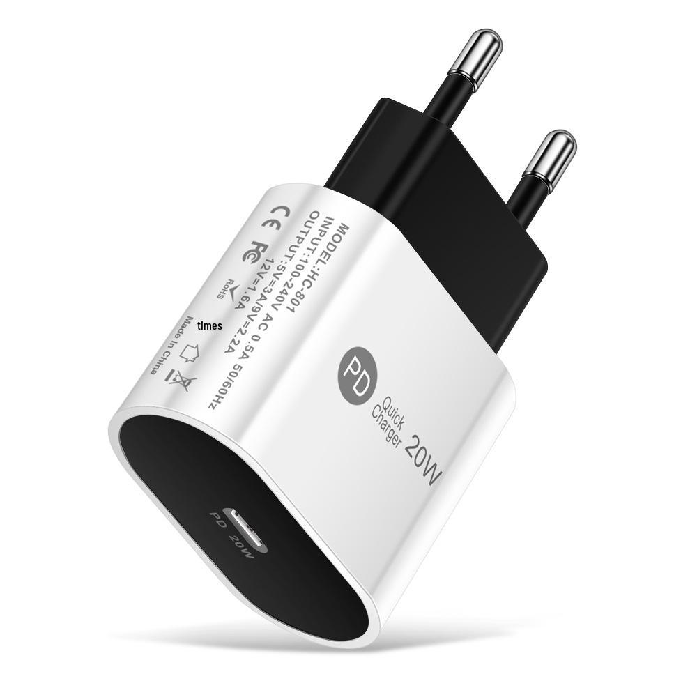 20W PD Fast Charger - EU, US, UK Plug, Single Port
20W PD Fast Charger - EU, US, UK Plug, Single Port