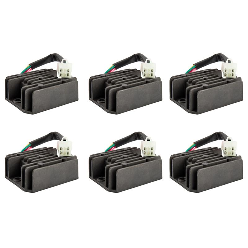 6X Universal 4 Wire Full Wave Black Motorcycle Regulator Rectifier 12V DC Bike Quad чорний
6X Universal 4 Wire Full Wave Black Motorcycle Regulator Rectifier 12V DC Bike Quad чорний