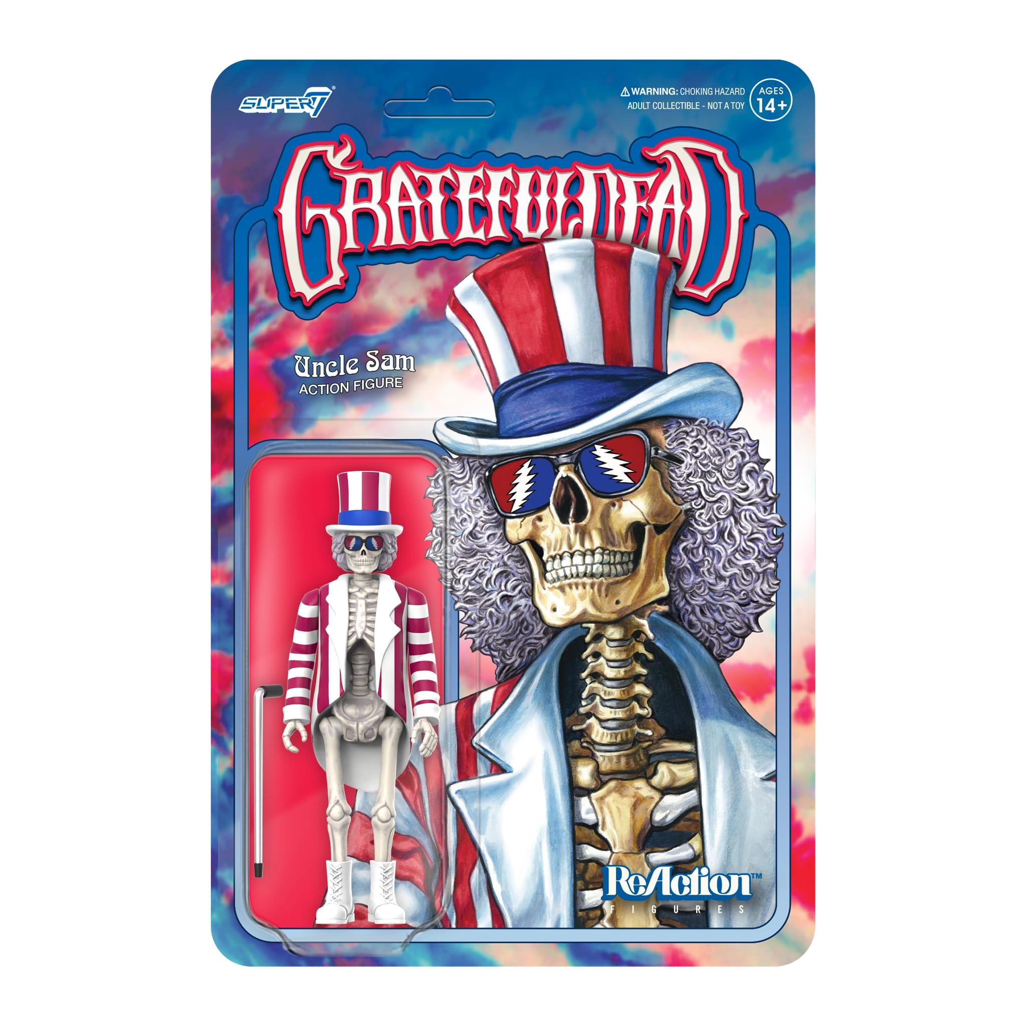 Super7 Grateful Dead Скелет Дяди Сэма Grateful Dead Фигурка с Коллекцией Классической Музыки и Ретро Игрушками - 3,75 Аксессуары,
Super7 Grateful Dead Скелет Дяди Сэма Grateful Dead Фигурка с Коллекцией Классической Музыки и Ретро Игрушками - 3,75 Аксессуары,