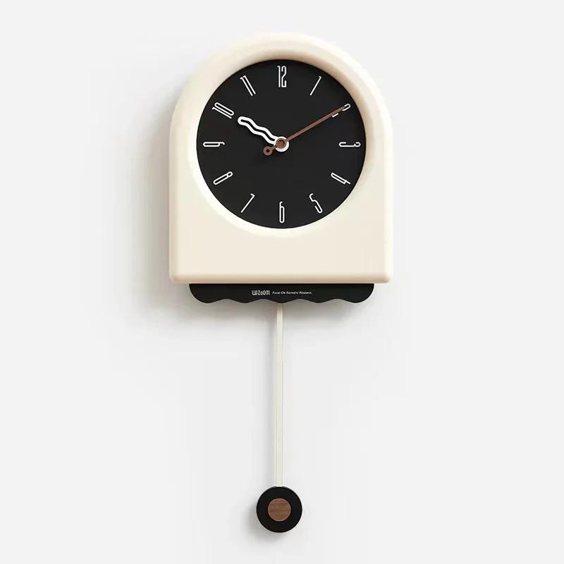New Korea Cream Style Wall Clock Living Room Clocks Home Decor Digital Clocks Modern Design Swinging Pendulum Clock
New Korea Cream Style Wall Clock Living Room Clocks Home Decor Digital Clocks Modern Design Swinging Pendulum Clock