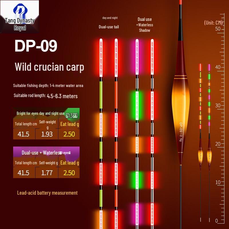 Da Tang Yu Bite-Detection Color-Changing Luminous Fishing Float Day/Night High Brightness Tail
Da Tang Yu Bite-Detection Color-Changing Luminous Fishing Float Day/Night High Brightness Tail