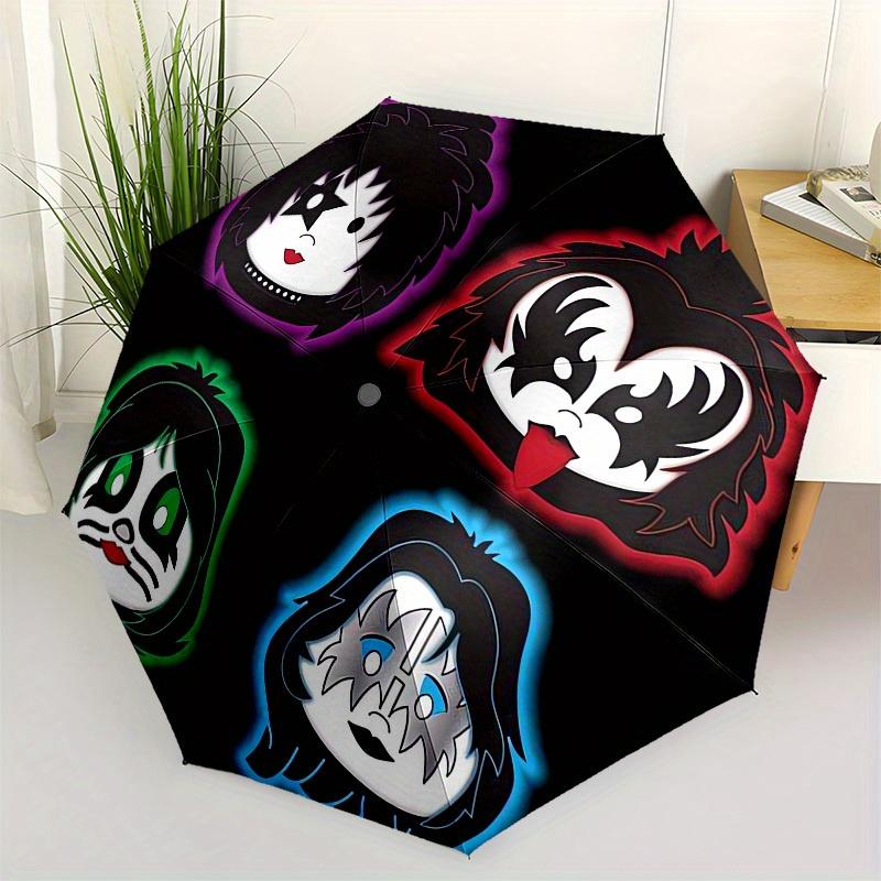 1pc KISS Band Faces Glow-in-the-Dark Stickers Umbrella with Plastic Handle,Suitable for All Seasons Home Travel Outdoor UmbrellaM966
1pc KISS Band Faces Glow-in-the-Dark Stickers Umbrella with Plastic Handle,Suitable for All Seasons Home Travel Outdoor UmbrellaM966
