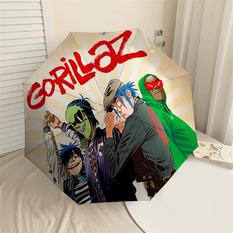 1PC Gorillaz Animation Umbrella-8-Rib Reinforced, Automatic Open, Lightweight & Durable, Cute Fashion Accessory for Outdoor-W193
1PC Gorillaz Animation Umbrella-8-Rib Reinforced, Automatic Open, Lightweight & Durable, Cute Fashion Accessory for Outdoor-W193