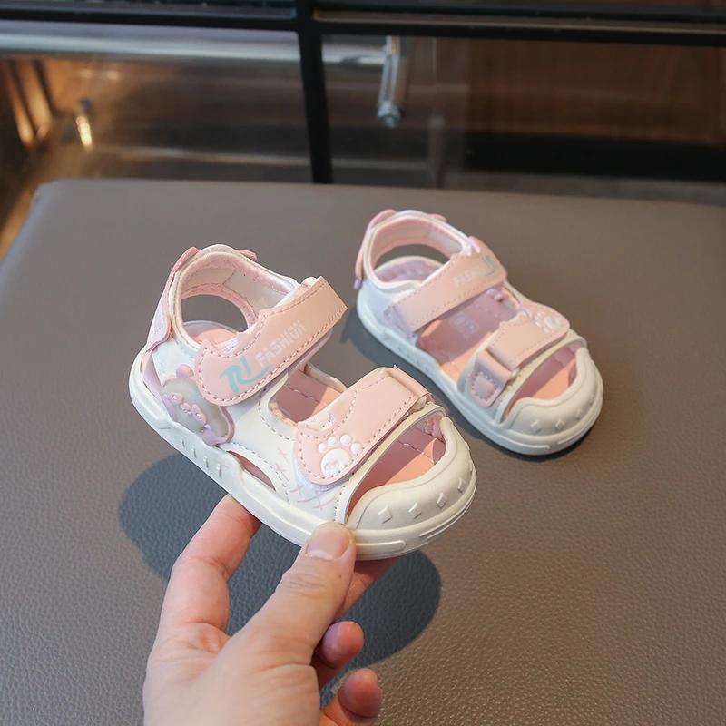 Summer New Children Sandals for Girls Boy Fashion Korean Style Soft Anti-slippery Versatile Chic Anti-kick Baby Beach Shoes 25
Summer New Children Sandals for Girls Boy Fashion Korean Style Soft Anti-slippery Versatile Chic Anti-kick Baby Beach Shoes 25