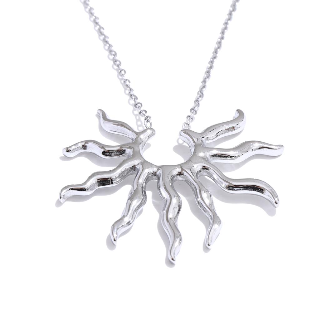 Yhpup Individualistic Stainless Steel Metal Trendy Sun Pendant Necklace Hot Style Attractive Jewelry Waterproof Accessories Gift
Yhpup Individualistic Stainless Steel Metal Trendy Sun Pendant Necklace Hot Style Attractive Jewelry Waterproof Accessories Gift