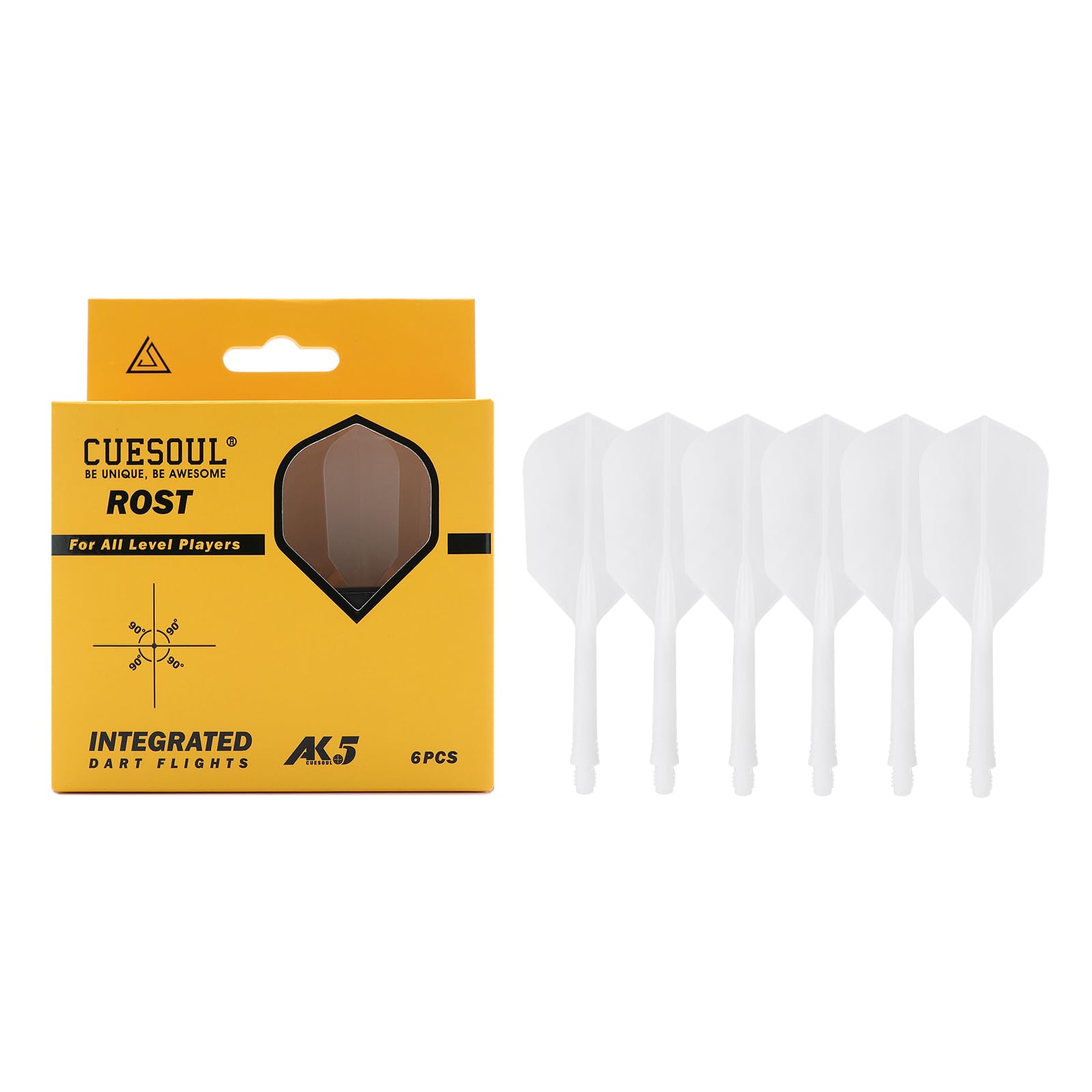 CUESOUL ROST series integrated slim M set of 6 Clear shaft, flight, shape, size, (2-CSAK-59SC)
CUESOUL ROST series integrated slim M set of 6 Clear shaft, flight, shape, size, (2-CSAK-59SC)