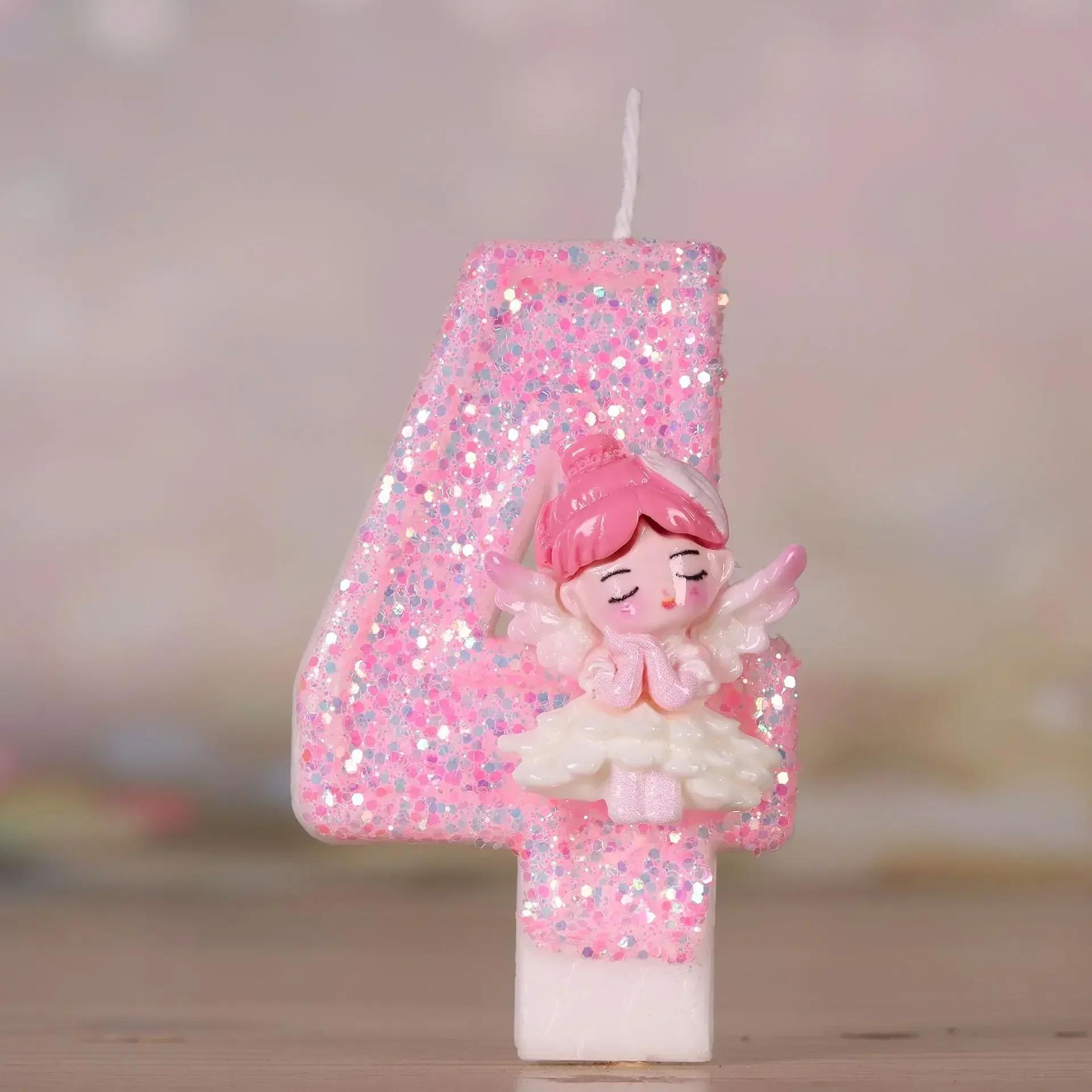 3D Number Candles for Cake Toper Decor, Pink Fairy Glitter, Digital Candles, Happy Birthday Party, Wedding Cake Decoration Acces
3D Number Candles for Cake Toper Decor, Pink Fairy Glitter, Digital Candles, Happy Birthday Party, Wedding Cake Decoration Acces