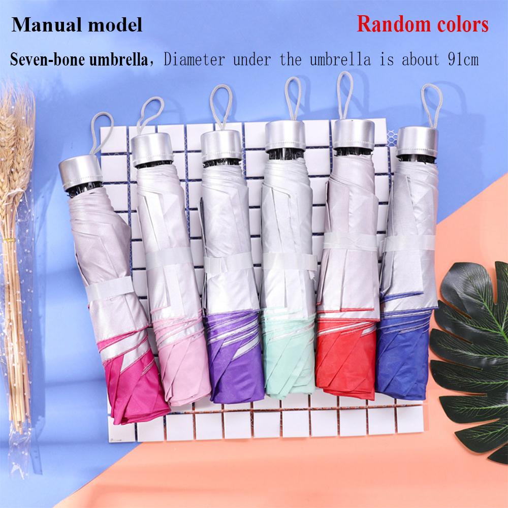 Portable UV Protection Mini Parasol Pocket Umbrella Folding Umbrella With Waterproof Coating Rain And Sun Protection
Portable UV Protection Mini Parasol Pocket Umbrella Folding Umbrella With Waterproof Coating Rain And Sun Protection