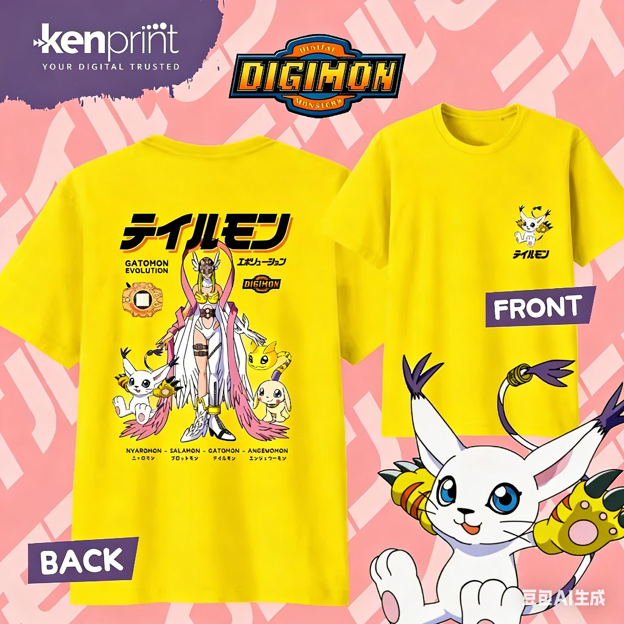 2026 Summer Anime Digimon Gatomon Evolution Printed Cotton Tshirt KidsUnisexsWomens Harajuku Clothing Fashion Casual Tshirt 4XL
2026 Summer Anime Digimon Gatomon Evolution Printed Cotton Tshirt KidsUnisexsWomens Harajuku Clothing Fashion Casual Tshirt 4XL