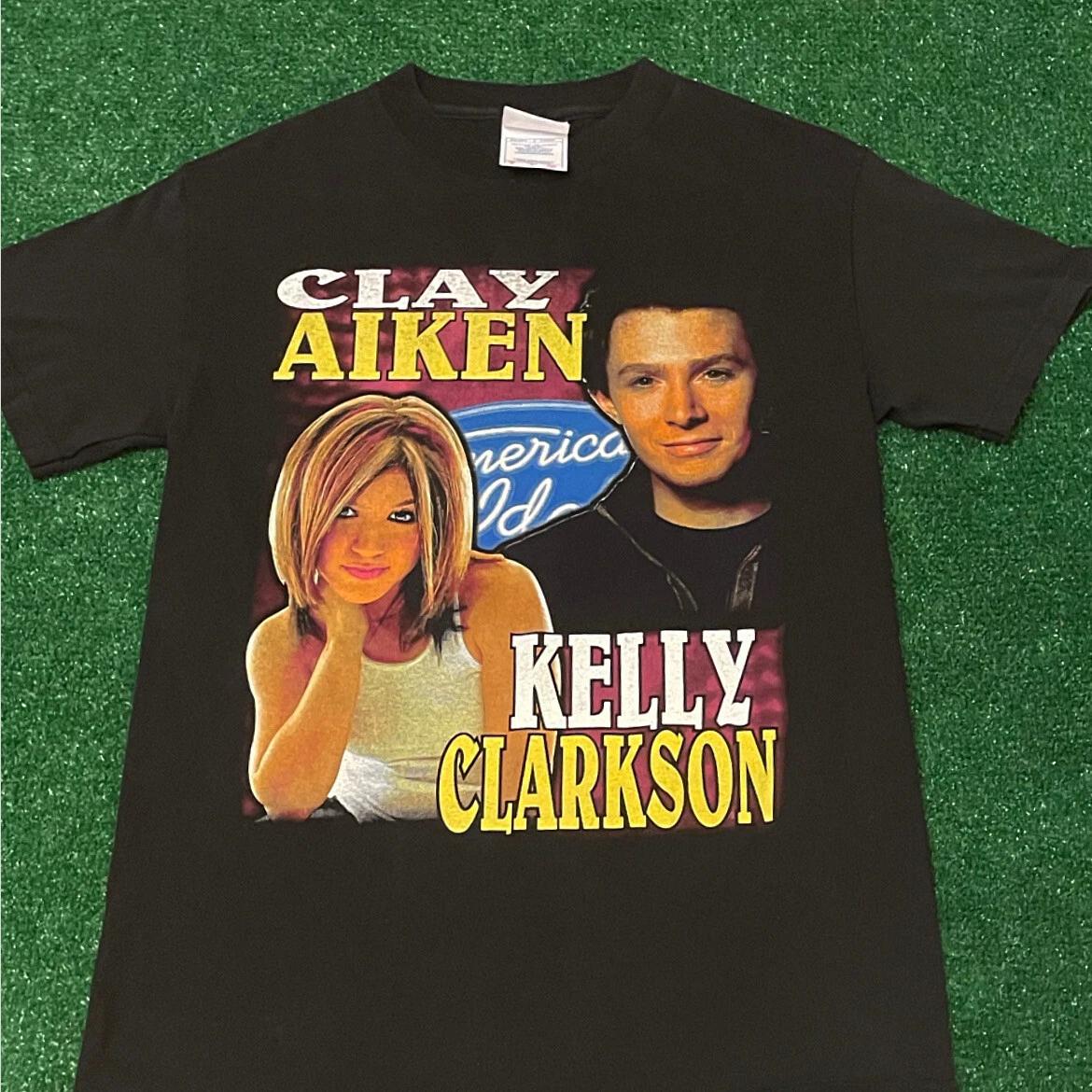 Vintage 90s American Idol Clay Aiken Kelly Clarkson Rap Tee VTG 2000s Shirt S XL
Vintage 90s American Idol Clay Aiken Kelly Clarkson Rap Tee VTG 2000s Shirt S XL
