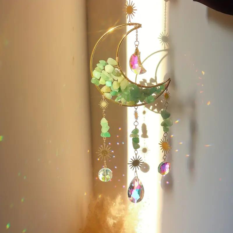 Crystal Sun Catcher Wind Chimes Wall Hanging Decor Prism Wind Bell Moon Catchers Rainbow Maker Bedroom Home Decoration Art Gift зелений
Crystal Sun Catcher Wind Chimes Wall Hanging Decor Prism Wind Bell Moon Catchers Rainbow Maker Bedroom Home Decoration Art Gift зелений