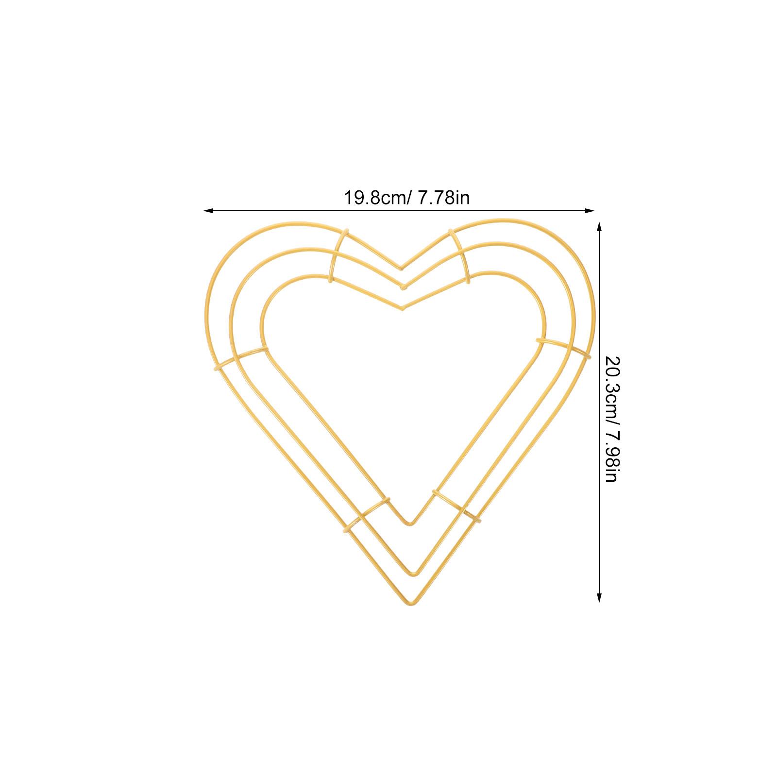 4Pcs Heart Shaped Wreath Form Iron Floral Ring Small Romantic Craft Hoop Front Door Holder Valentines Day Garland Frame
4Pcs Heart Shaped Wreath Form Iron Floral Ring Small Romantic Craft Hoop Front Door Holder Valentines Day Garland Frame
