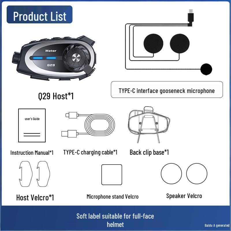 Bluetooth Helmet Headset with Intercom & Dashcam for Motorcycles
Bluetooth Helmet Headset with Intercom & Dashcam for Motorcycles