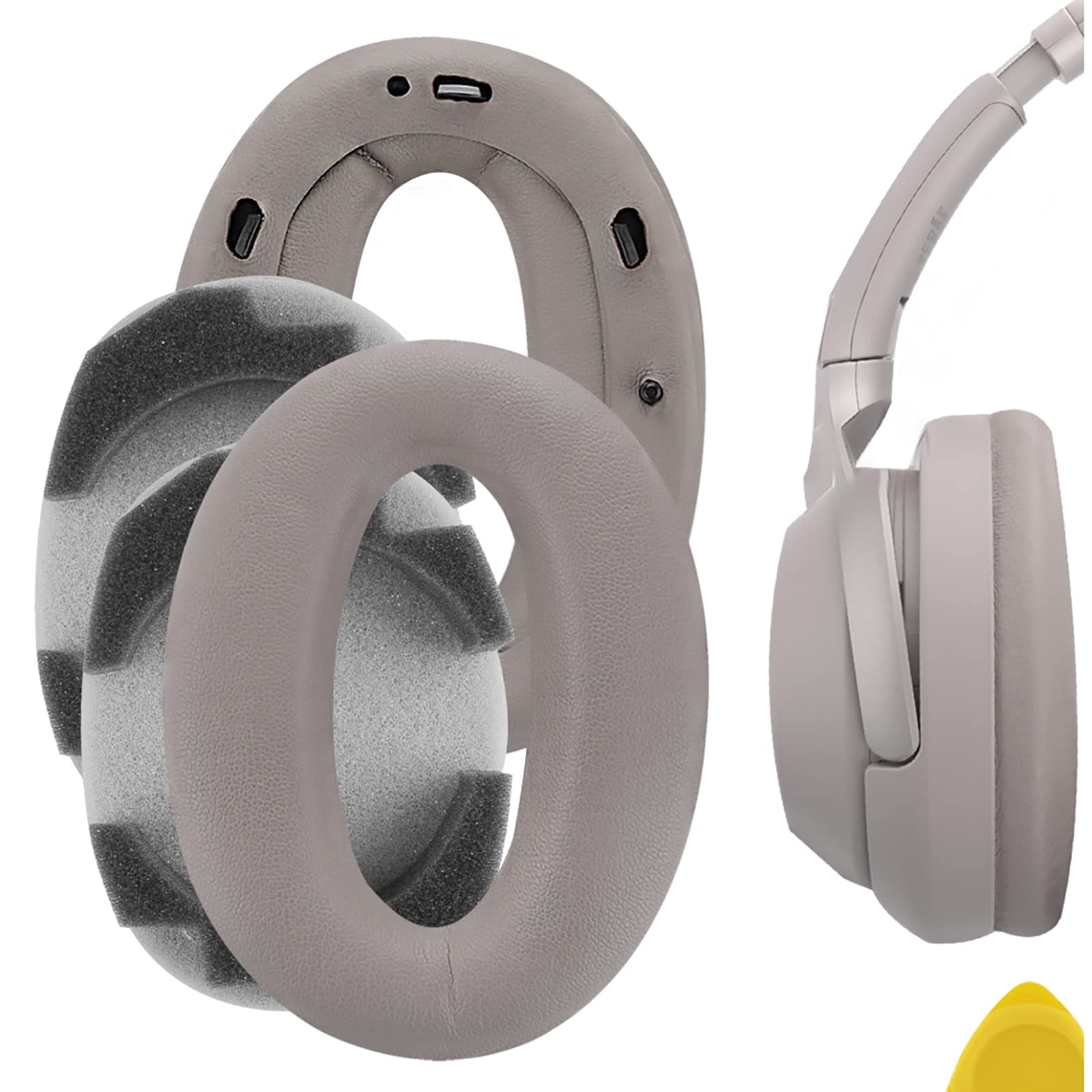Geekria Ear Pads QuickFit Compatible Pads Compatible with Sony Headphones Pads Cups WH-1000XM2, MDR-1000X Ear/Ear (Protein Leather/Champagne Gold)
Geekria Ear Pads QuickFit Compatible Pads Compatible with Sony Headphones Pads Cups WH-1000XM2, MDR-1000X Ear/Ear (Protein Leather/Champagne Gold)