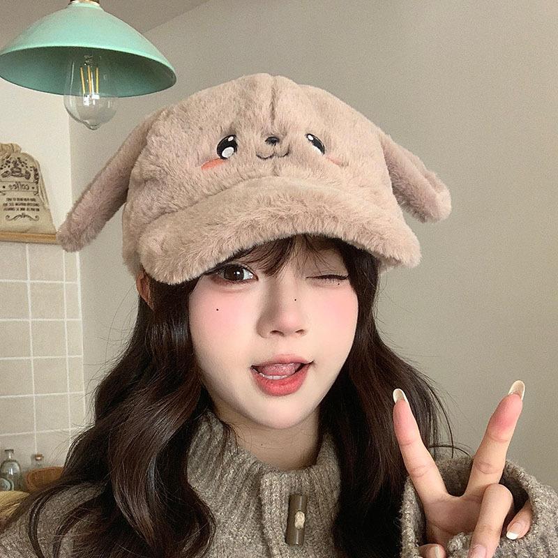 Plush hat female versatile autumn and winter face peaked cap cute cartoon warm hat M(56-58cm)
Plush hat female versatile autumn and winter face peaked cap cute cartoon warm hat M(56-58cm)