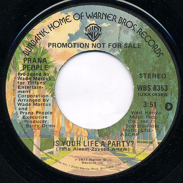 7-дюймовая пластинка PRANA PEOPLE - Ваша жизнь - это вечеринка WBS8353 Warner Bros. Ре 1977 США Оби Соул/Фанк Б/У
7-дюймовая пластинка PRANA PEOPLE - Ваша жизнь - это вечеринка WBS8353 Warner Bros. Ре 1977 США Оби Соул/Фанк Б/У
