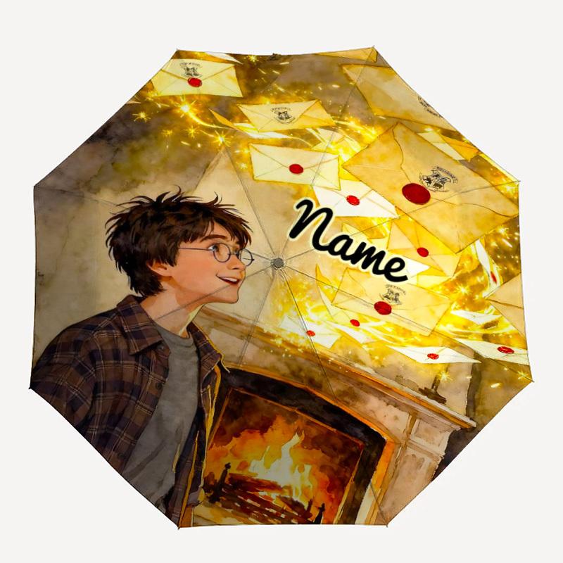 1PC Hogwarts Letter Envelope Magic Custom Name Automatic Open/Close, 8-Rib Durable Frame Compact Travel Umbrella for Men & Women D1222072
1PC Hogwarts Letter Envelope Magic Custom Name Automatic Open/Close, 8-Rib Durable Frame Compact Travel Umbrella for Men & Women D1222072