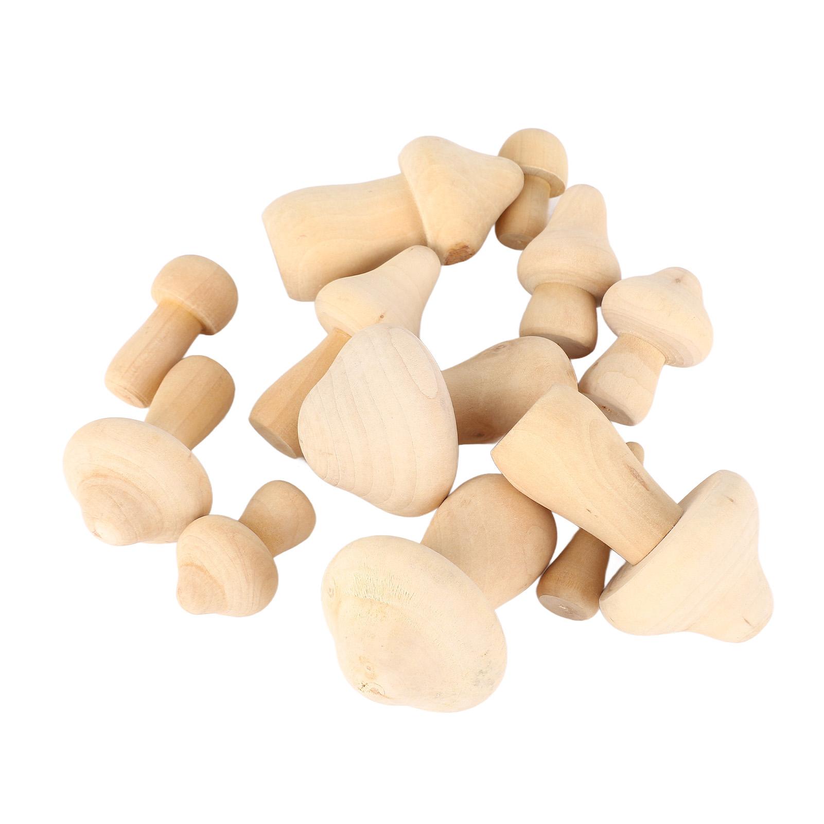 12pcs Unfinished Wooden Mushroom DIY Handcraft Wooden Mushroom to Paint for Arts Crafts Home
12pcs Unfinished Wooden Mushroom DIY Handcraft Wooden Mushroom to Paint for Arts Crafts Home
