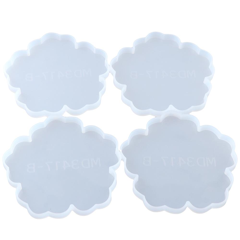 4 PCS No Designs on Mold 4.7inches Flower Coaster Molds Silicone Cup Mat Molds Epoxy Resin Art
4 PCS No Designs on Mold 4.7inches Flower Coaster Molds Silicone Cup Mat Molds Epoxy Resin Art