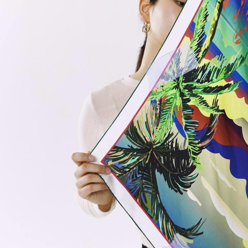 ONSZ Tropical Landscape Silk Scarf MULTI_FREE
ONSZ Tropical Landscape Silk Scarf MULTI_FREE