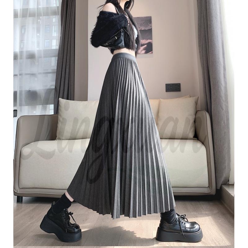 2026 Autumn/Winter Plus Size High Waist Solid Pleated Midi Skirt - Slimming, Versatile A-Line Design One Size Plus
2026 Autumn/Winter Plus Size High Waist Solid Pleated Midi Skirt - Slimming, Versatile A-Line Design One Size Plus